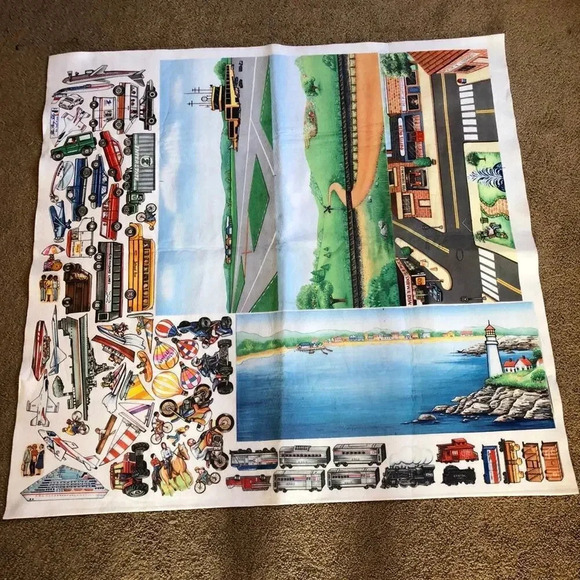 Vintage the Story teller Clothe See Touch and Learn Print On Fabric - Picture 1 of 6